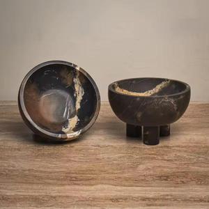 Servidor de frutas frescas Cuenco de madera Diseño atractivo Decoración de mesa de cena Cuenco para servir alimentos - Product Image 4