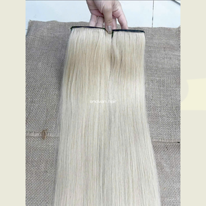 Extensions de cheveux humains de qualité supérieure, cheveux vietnamiens, CLIP IN, cuticules alignées, utilisant la technologie russe, vente en gros directe d'usine - Product Image 1