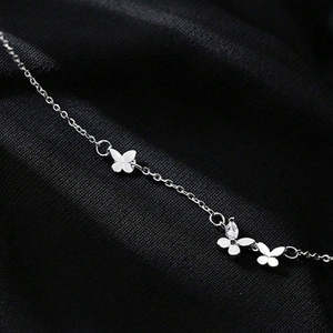 NOVAMART Fine Chic <b>Silver</b> Butterfly <b>Charm</b> <b>Bracelet</b> Wholesale Export - Product Image 4