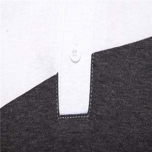 T-shirt Polos à manches courtes pour hommes Business Striped Black White Dark Grey Summer Fashion Polos T-shirt pour hommes - Product Image 5