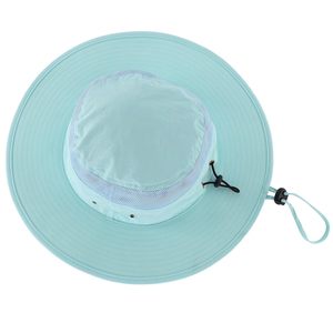 Chapeau de pêcheur d'extérieur personnalisé en gros Chapeau Boonie à large bord avec ficelle Broderie à large bord Logo Style décontracté - Product Image 2