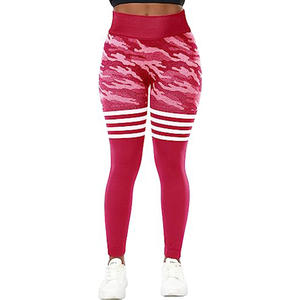 Mujer sin costuras Fitness Yoga Wear Legging Casual panel Pantalones Cantidad Malla Personalizado Maxi Spandex Logo Maroon Style - Product Image 2