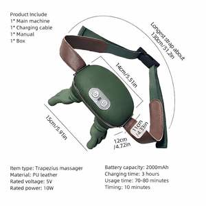 HOT Electric Neck Shoulder Cervical Pillow Massager with Kneading Pressing Features Shiatsu Vibration Functions for <strong>Home</strong> <strong>Car</strong> Use - Product Image 2