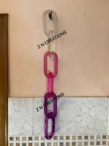 Cadena de decoración de pared Art Deco Artículo de resina Artículo decorativo para habitación más adorable con precio de venta completo en India - Product Image 5