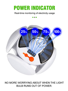 Lámpara de Camping LED Recargable, Plegable, Solar, Regulable, Portátil, para Mercado Nocturno, Senderismo, Pesca, Tienda de Campaña, Apagón, Emergencia - Product Image 4