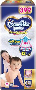 Mamypoko Mamy Poko Pant Style Pañales desechables de gran tamaño (56 unidades) para bebés Prevención de fugas 3D Absorción transpirable suave - Product Image 4