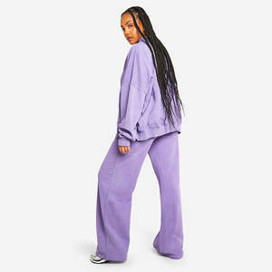 Servicio OEM, Precio Bajo, Chándal Deportivo para Mujer, el Más Vendido, Chándal Deportivo con Lavado Ácido para Mujer, Chándales con Lavado Ácido Personalizados - Product Image 6