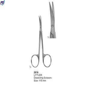 Tijeras dentales 145 mm rectas afiladas-romas FS:2813 - Product Image 5