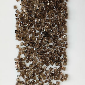 Cuarzo Ahumado Natural de 2.5MM, Corte Princesa Cuadrado, Gema Suelta de la Mejor Calidad para Joyería y Fabricación de Collares - Product Image 4