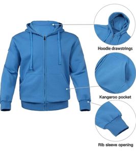 Conjunto de chándal personalizado para hombre Conjunto de sudadera con capucha y pantalones de chándal con cremallera de algodón conjunto de Sudadera con capucha lavado ácido vintage desgastado de gran tamaño - Product Image 2