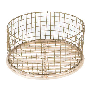 Panier de fruits de concepteur de fil enduit de poudre noire - Product Image 2