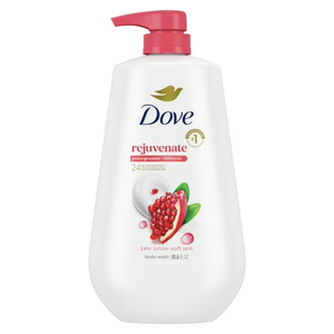 Gel Douche Dov-e Revitalisant Grenade & Hibiscus, Nourrissant, Hydratant, Moussant, Nettoyage en Profondeur pour une Peau Éclatante - Product Image 1