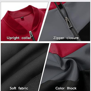 Casual Bomber Coat for Adults Plus Size Soft Shell <b>Safari</b> <b>Jacket</b> with Zipper Closure Breathable and Windproof Bomber <b>Jackets</b> - Product Image 6