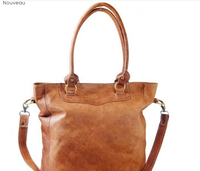 Sac fourre-tout chic marocain fait main en cuir véritable berbère, style bohème vintage, avec fermeture à loquet et design tressé, pour femme, très tendance