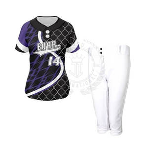 Uniformes de Softbol Transpirables de Bajo Pedido Mínimo, Tallas Personalizadas para Adultos, Colores y Logotipo Personalizados - Product Image 4
