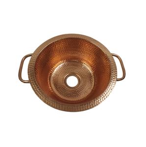 Évier de préparation en cuivre martelé fait à la main, rectangulaire, robuste, personnalisé pour les constructeurs de maisons de luxe, les restaurants, fournisseur OEM direct. - Product Image 2