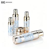 Ensemble d'emballages de luxe en verre électroplaqué de haute technologie pour soins de la peau, 50g, 100ml, 120ml, 150ml, pour marques cosmétiques