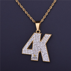 Nouveau incroyable rond brillant coupe laboratoire cultivé VVs clarté diamants entièrement glacé numérique Hip Hop pendentif pour hommes 10K or jaune - Product Image 3