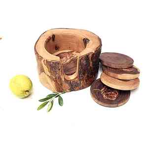 Sous-verres en bois de noyer et de sheesham faits à la main, design personnalisé, qualité supérieure durable - Product Image 6