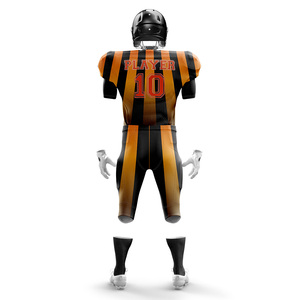 Ensembles de maillots de football américain à manches courtes pour jeunes et adultes uniformes respirants avec motif numérique imprimé et options de taille - Product Image 3