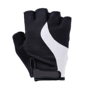 Pakistán hizo 2025 venta al por mayor guantes de carreras de ciclismo para hombres OEM ODM diseño a prueba de viento medio dedos hechos de cuero sintético - Product Image 1