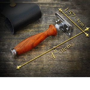 Rasoir à double tranchant sur mesure, nouveau design, pour rasage humide, pour hommes, soin de la gorge, durable, réutilisable, en bois et acier inoxydable - Product Image 6