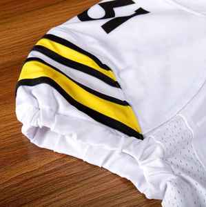 Vêtements de football américain vierges personnalisés les plus vendus, t-shirt de sport en maille respirante, maillot de football américain de rugby à vendre - Product Image 3