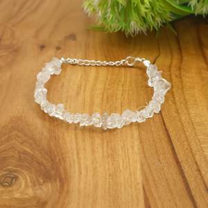 Natural <b>white</b> crystal Chip Stone <b>Bracelet</b> Adjustable Gemstone Crystal <b>Bracelet</b> for Women Bohemian Jewelry OEM ODM - Product Image 4