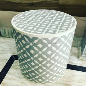 โต๊ะข้างเตียงแบบฝังกระดูกทันสมัยทำด้วยมือโต๊ะข้างเตียงจากอินเดียสำหรับใช้ในห้องนอนจาก Falak - Product Image 6