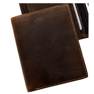 Cartera de Cuero de Alta Calidad para Hombre, con Cierre Interior de Tres Partes, Múltiples Compartimentos, Cierre Plegable Moderno - Product Image 2