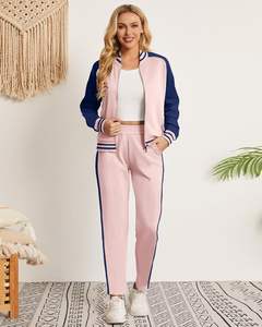 Conjunto Deportivo de Dos Piezas para Mujer, Invierno, Color Sólido, Sudadera con Cremallera de Manga Larga, Pantalones Jogger, Secado Rápido, Transpirable, Cortavientos, Ligero - Product Image 5