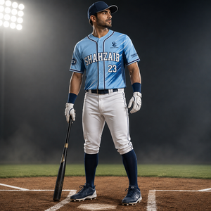 Custom Heat-Transfer Printed Baseball Jerseys for Adults Wholesale Team Uniforms with Custom Team Name 100% Polyester - Product Image 2