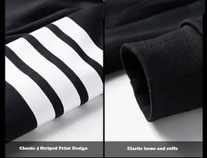 Sweats à capuche pour hommes Sweat à capuche décontracté avec cordon de serrage et fermeture à glissière - Product Image 6