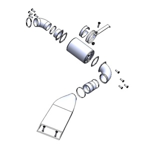 SIMota ชุดเหนี่ยวนำอากาศคาร์บอนไฟเบอร์ CBII-352ใหม่พร้อมการรับประกัน12เดือนสำหรับ Mitsubishi Lancer 1.6 2001-2007 retrofit/อัพเกรด - Product Image 1