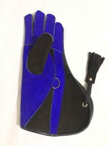 Guante de Cetrería de Cuero con Puño Largo para el Manejo de Rapaces, Guantes de Protección Resistentes para Aves Depredadoras - Product Image 6