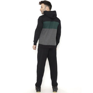 Survêtement de sport d'hiver noir et vert pour hommes, ensemble sweat-shirt et pantalon de survêtement à imprimé graphique pour hommes, nouveauté - Product Image 6