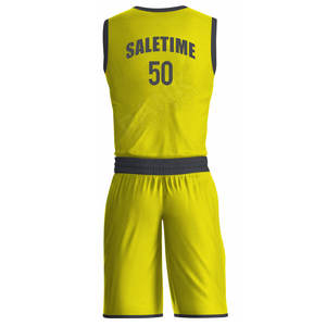 Dernier design personnalisé d'uniformes d'équipe de basketball d'été, respirants, 100% polyester, sans manches, antibactériens - Product Image 2