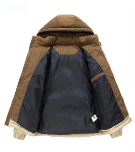 Custom Unisex Coated Puffer Jacket Waterproof Windproof <b>Camouflage</b> High Street OEM Wholesale Manufacturer - Product Image 5