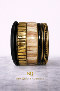 Luxury Resin Metal <b>Bangles</b> <b>Set</b> for Women Handmade Designer Ethnic Bracelet <b>Set</b> Traditional Indian Wedding Jewelry - Product Image 5