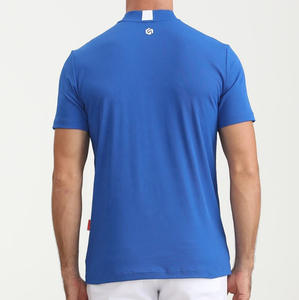 T-shirt polo OEM de haute qualité pour hommes, séchage rapide, respirant, tricoté, logo personnalisé, couleur unie, collier à lame pour golf - Product Image 3