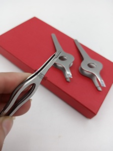 Pinzas Profesionales para Extensión de Cejas, Nuevas, Completamente Plateadas, de Acero Inoxidable, con Logotipo Personalizado, Multifuncionales, de Belleza - Product Image 6