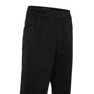 Pantalon large en velours côtelé taille haute décontracté avec taille élastique pour l'été - Product Image 2