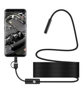 Offre Spéciale Caméra Endoscopique à Câble Souple 5.0M, Capteur CMOS 8/7/5.5mm, Étanche IP67, Vision Nocturne Grand Angle 120°, 1080p, Compatible Mobile IOS - Product Image 1