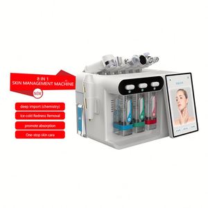 Professional 8 In1 Skin Care Microdermabrasion <b>Machine</b> AI Skin Analyzer <b>Oxygen</b> Jet Small Bubble Facial Skin Rejuvenation <b>Machine</b> - Product Image 1