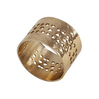 Accessoires de décoration acier inoxydable élégant or découpé au Laser papillon moderne métal or en forme de spirale anneau de serviette de créateur