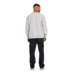 Sudadera de gran tamaño para hombre Grey Marl 345GSM Jersey de algodón Cuello redondo con logotipo sutil en el pecho y ajuste relajado - Product Image 4