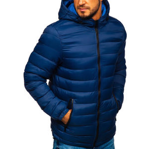 Veste d'hiver pour hommes à logo personnalisé bombardier doudoune avec poche OEM imprimé veste matelassée à bulles de grande taille - Product Image 4