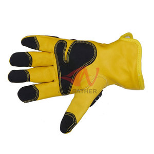 Gants de protection en cuir et TPR pour hommes, pour ateliers industriels et travaux professionnels - Product Image 4