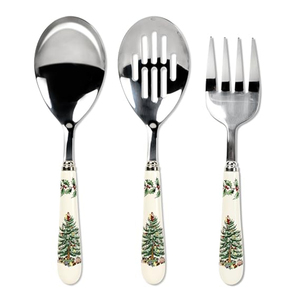 Juego de cubiertos de acero inoxidable Chapado en plata con logotipo y color personalizado de lujo para regalos de negocios de hotel y restaurante - Product Image 3
