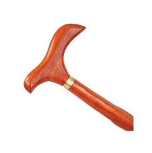 Bastón de madera de estilo rústico para caminar y estabilidad, equipo duradero y para exteriores, bastón tradicional de madera dura - Product Image 1